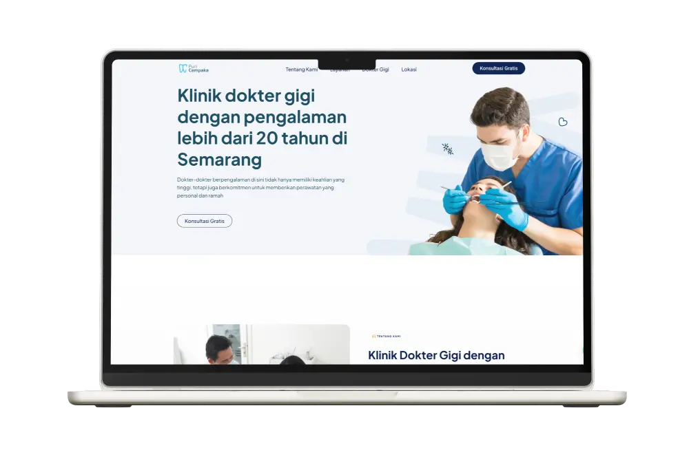 Landing Page Klinik Puri Cempaka